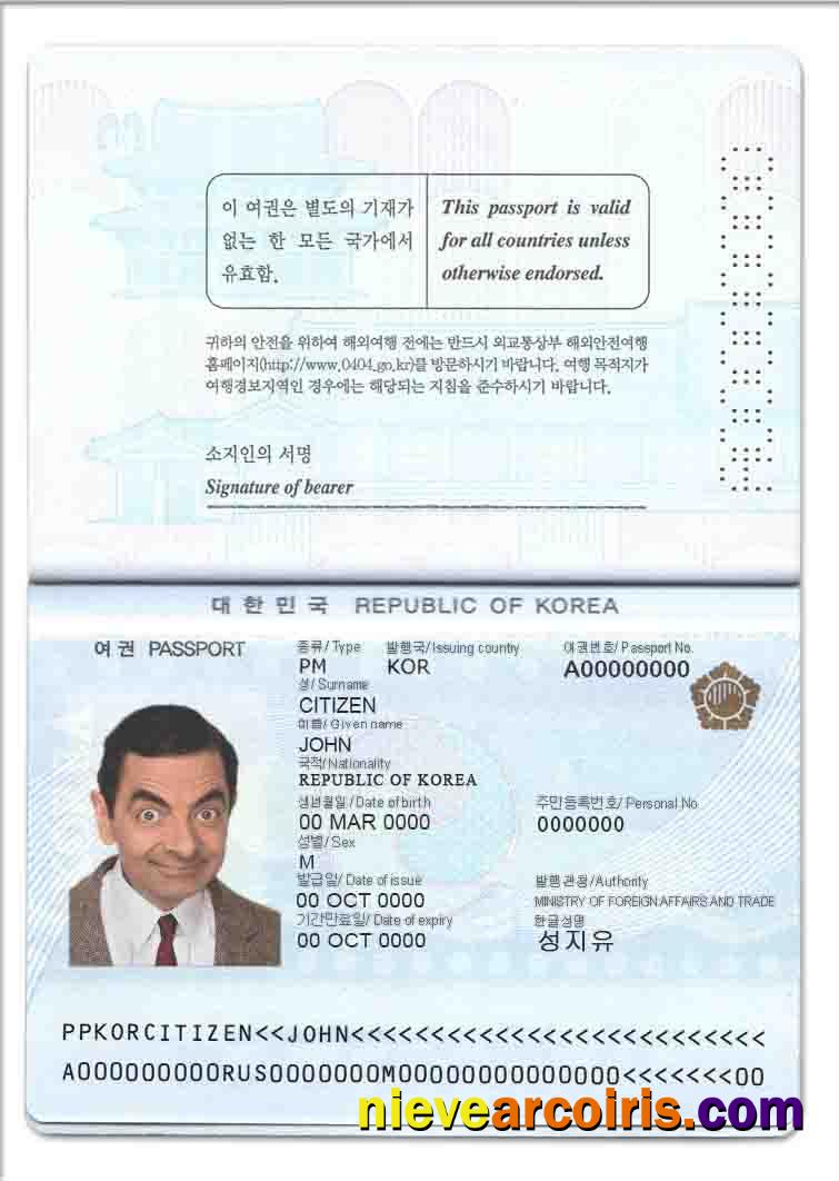 South Korea passport